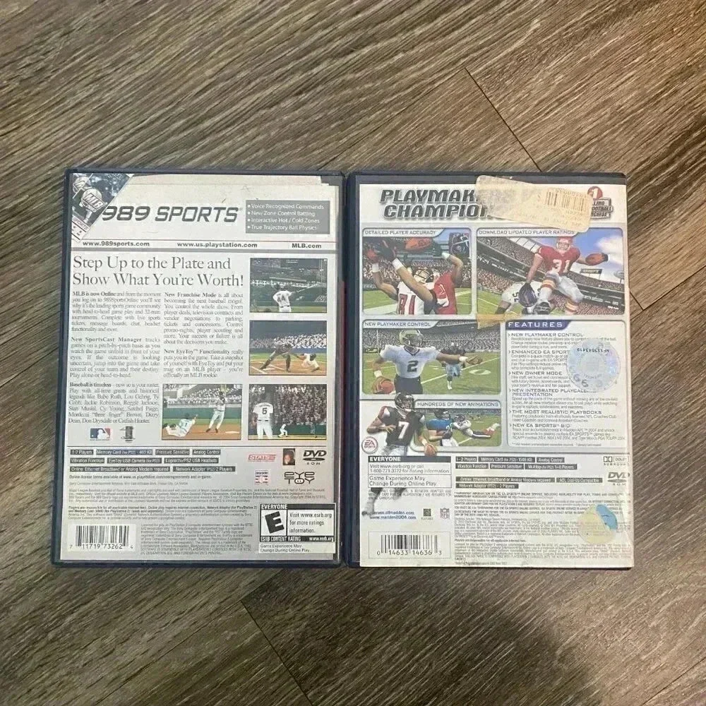Bundle of 2 PS2 Games - Madden 2004 & MLB 2005